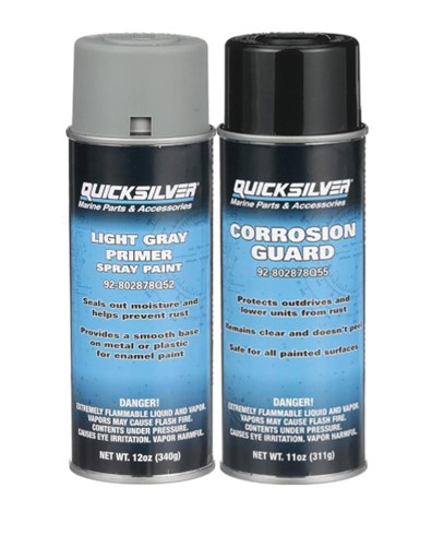 Imagen oficial de Quicksilver Corrosion Guard and Quicksilver Light Gray Primer Spray Paint publicada por OECD