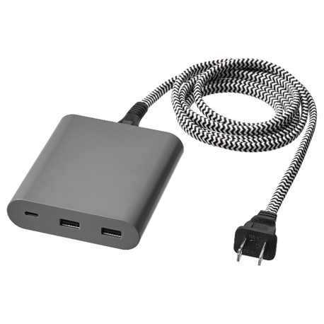 Imagen oficial de ÅSKSTORM 40W USB charger dark grey NA publicada por OECD