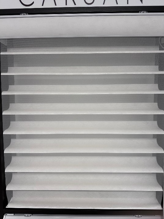 Imagen oficial de All window coverings from the Vision collection, the Vienna collection as well as the Romain blinds made with the “P-clip” publicada por OECD
