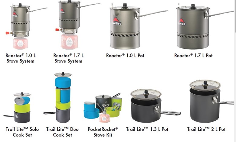 Imagen oficial de MSR camping cooking pots publicada por OECD 4