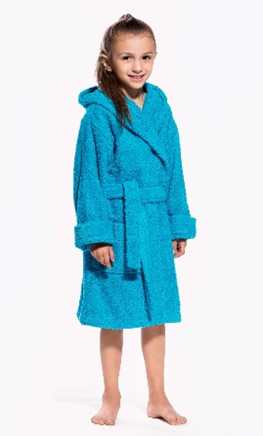 Imagen oficial de Turquaz 100% Turkish Cotton Hooded Terry Kid's Bathrobes publicada por OECD 4