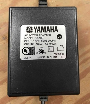 Imagen oficial de Yamaha PA-10B AC Power Adapter publicada por OECD