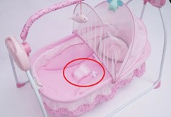 Imagen oficial de Shandi 0-25Kg Big Space Electric Baby Crib Cradle Infant Rocker Auto Swing Bed Baby Cradle publicada por OECD 2