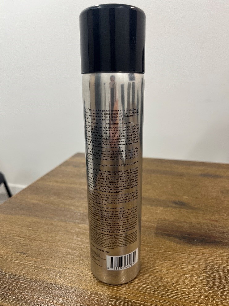 Imagen oficial de Oligo Blacklight Volumizing Shine Hairspray publicada por OECD 2
