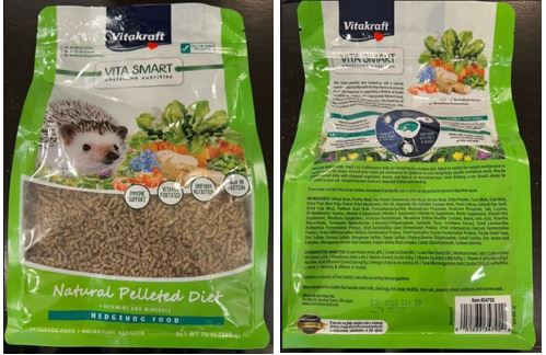 Imagen oficial de Sunseed “Vita Prima” and Vitakraft “Vita Smart” Hedgehog Food publicada por OECD 2