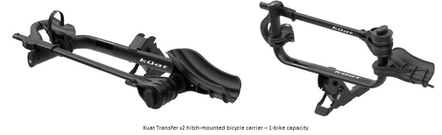 Imagen oficial de Kuat Transfer v2 hitch-mounted bicycle carrier publicada por OECD