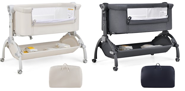 Imagen oficial de Costway 3-in-1 Baby Bassinet Bedside Sleeper Crib With 5-level Adjustable Heights publicada por OECD 2