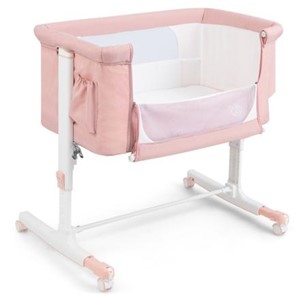 Imagen oficial de Gymax 3-in-1 Baby Bassinet Bedside Sleeper Crib with 5-Level Adjustable Height publicada por OECD 2