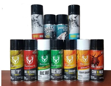 Imagen oficial de Various Buck Bomb attractant/scent products and other hunting related products publicada por OECD 2