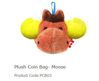 Imagen oficial de Snowcap Moose Plush Coin Bag publicada por OECD