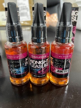 Imagen oficial de ePuffer 30 mL vaping substance bottles & ePuffer 50 mL vaping substance bottles publicada por OECD 2