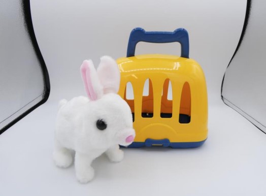 Imagen oficial de XinLe Tong – Lovely Pet Cute Collection (White Bunny with Yellow Pet Carrier) publicada por OECD 2