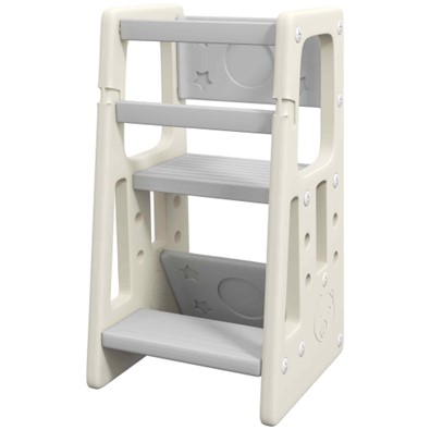 Imagen oficial de Qaba Toddler Kitchen Helper 2 Step Stool publicada por OECD 3
