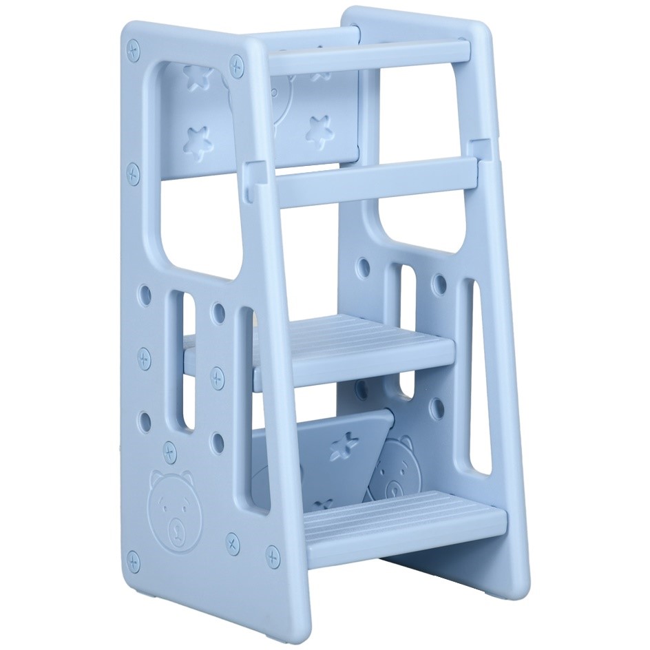 Imagen oficial de Qaba Toddler Kitchen Helper 2 Step Stool publicada por OECD 4