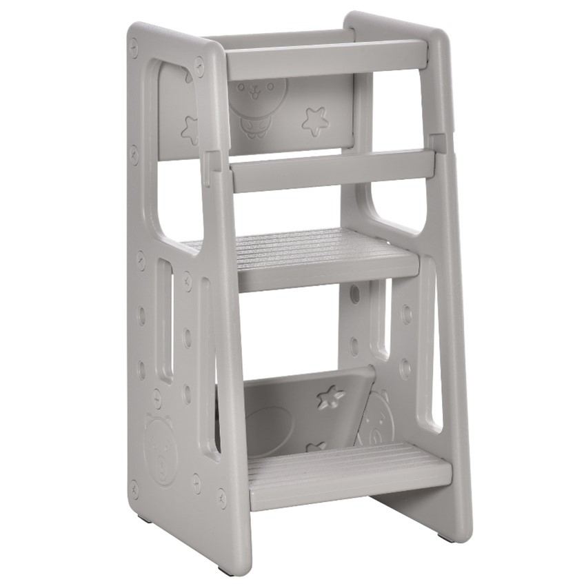 Imagen oficial de Qaba Toddler Kitchen Helper 2 Step Stool publicada por OECD 5