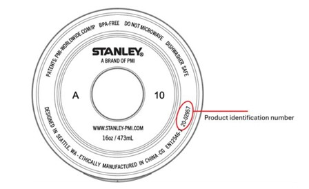 Imagen oficial de Stanley-Branded "Switchback" and "Trigger Action" Travel Mugs publicada por OECD 2