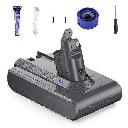Imagen oficial de Powerextra 4000mAh V6 Battery Replacement for Portable Vacuums publicada por OECD