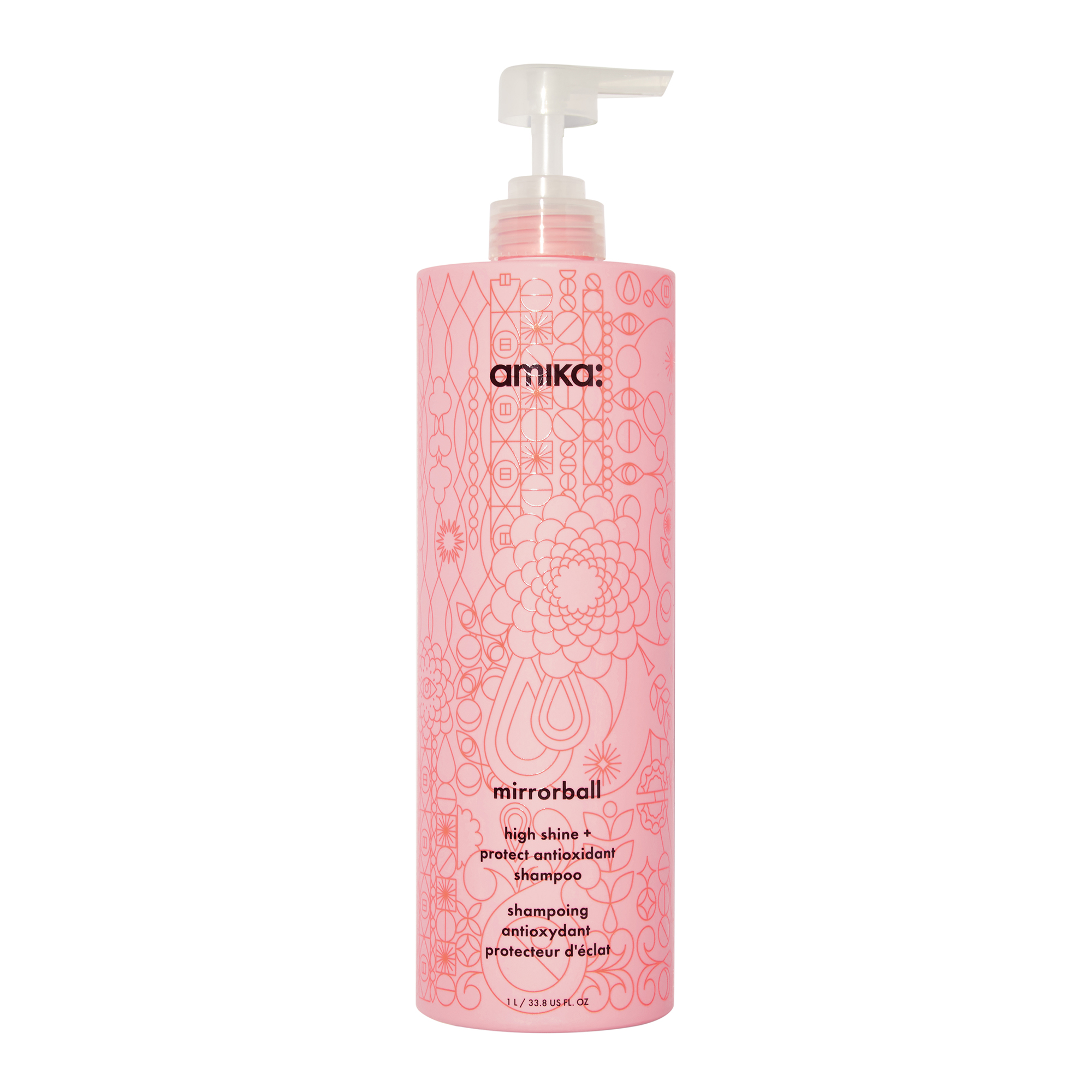 Imagen oficial de amika Mirrorball High Shine + Protect Antioxidant Shampoo publicada por OECD 2