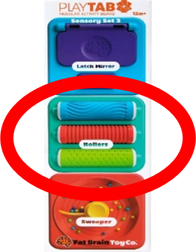 Imagen oficial de Rollers Tile for PlayTab Modular Activity Board publicada por OECD 2