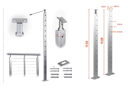 Imagen oficial de Vevor Cable Railing Kits publicada por OECD 4