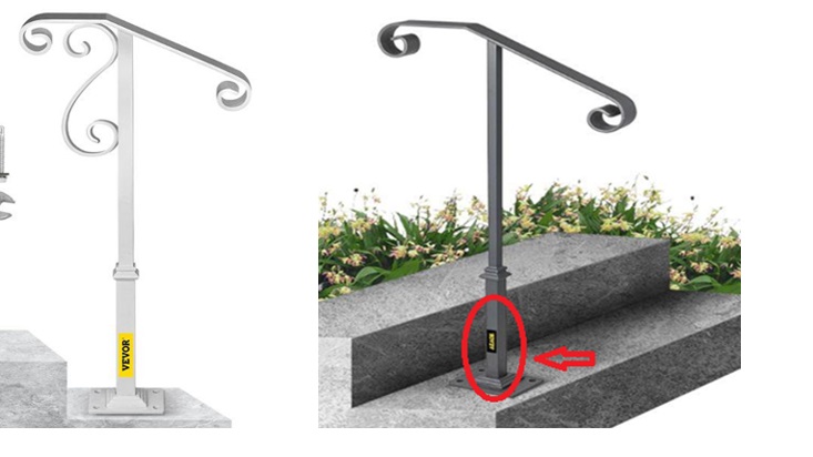 Imagen oficial de Vevor Single Post Handrails publicada por OECD 7