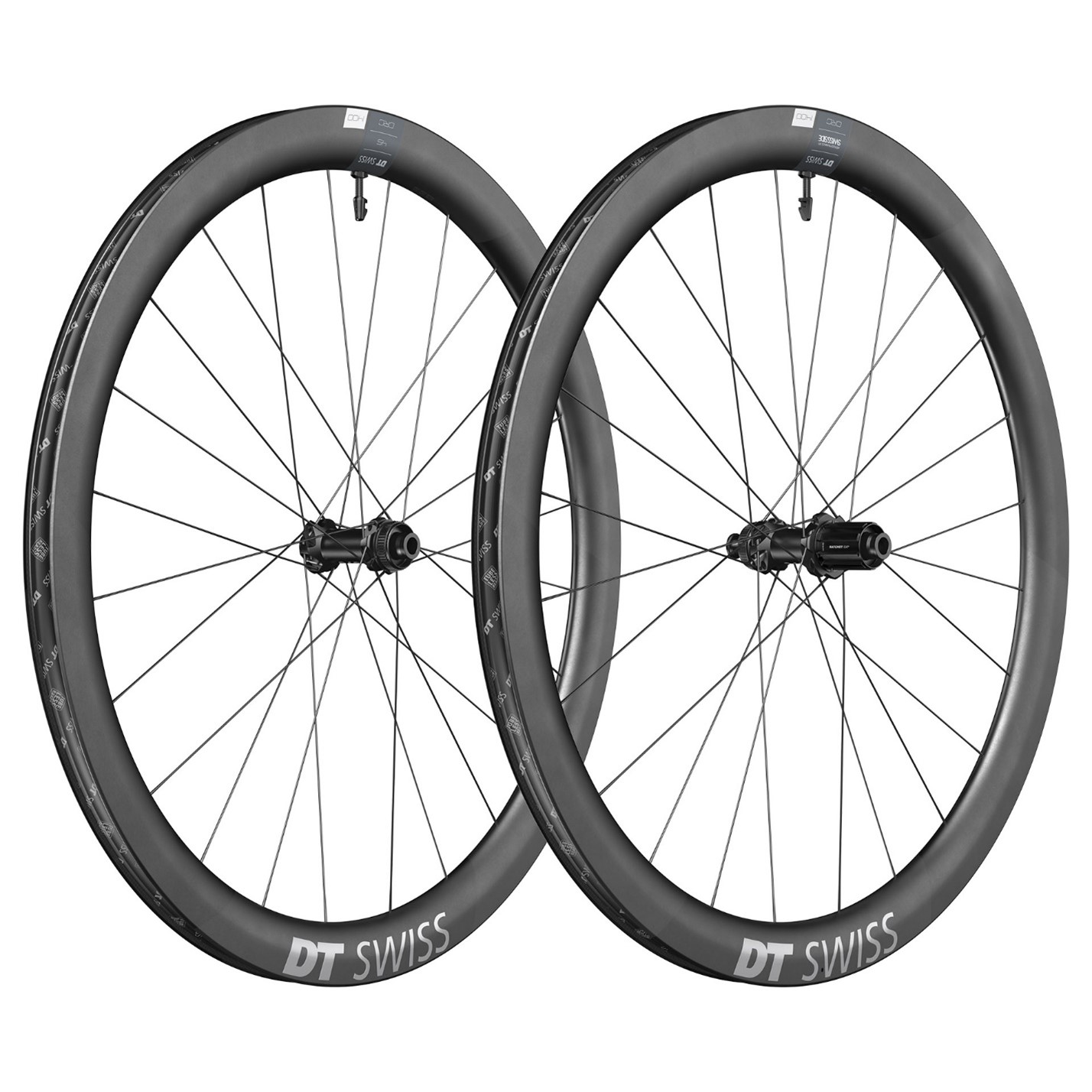 Imagen oficial de DT Swiss carbon fiber wheelsets publicada por OECD