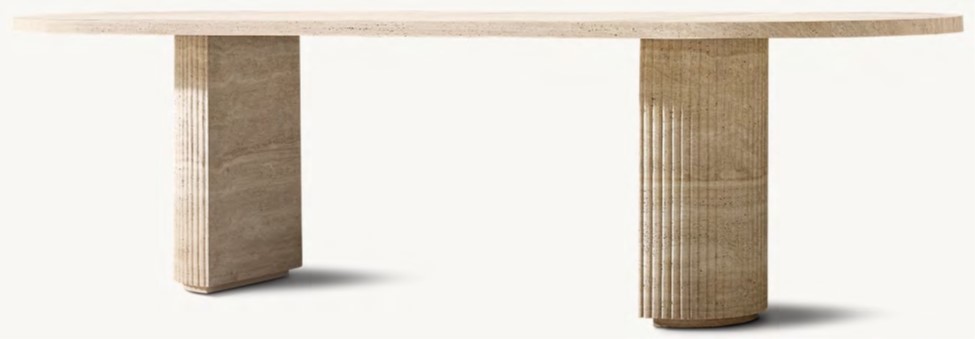 Imagen oficial de Byron Emperador Dining Tables and Byron Reeded Stone Dining Tables and Desks publicada por OECD