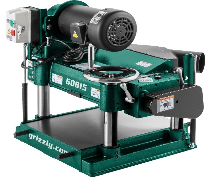 Imagen oficial de Grizzly G0815 15-inch 3 HP Heavy-Duty Planer publicada por OECD