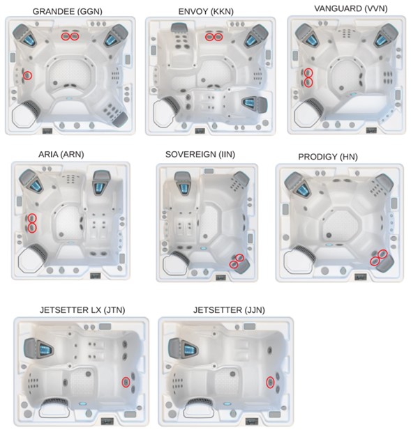 Imagen oficial de Hydromassage Rotary jets found inside some Highlife Collection spas publicada por OECD 3