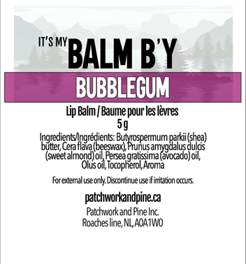 Imagen oficial de Balm B’Y Lip Balm - Bubblegum Flavoured Lip Balm and Dildo Brewing Co. & Museum Sea Salt and Fog Artisan Beer Soap publicada por OECD 2
