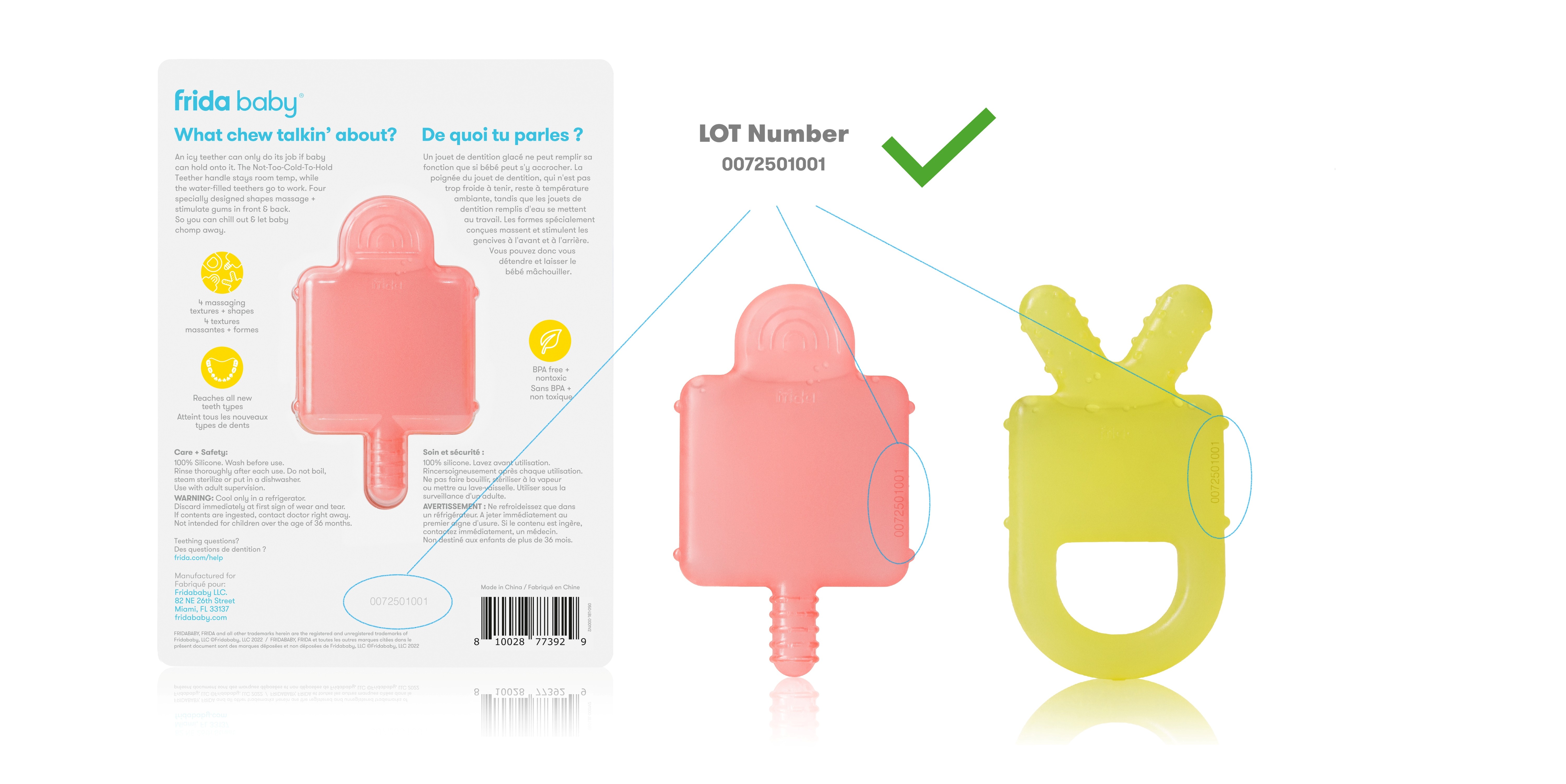 Imagen oficial de Fridababy Canadian model (water-filled) Not-Too-Cold-To-Hold Teethers publicada por OECD 5