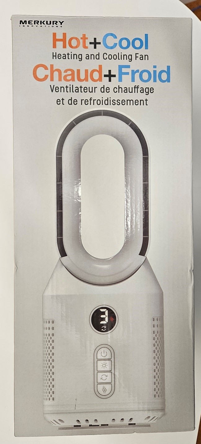 Imagen oficial de Merkury Innovations Hot + Cool Heating and Cooling Fan publicada por OECD 3
