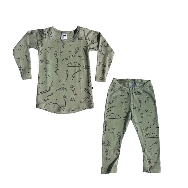 Imagen oficial de Little & Lively Baby/Kids/Youth Bamboo 2-Piece Long-Sleeve and Henley Lounge Sets publicada por OECD 15