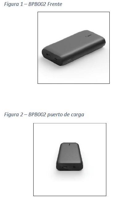 Imagen oficial de Belkin BoostCharge USB-C PD Power Bank 20K (BPB002). publicada por OECD