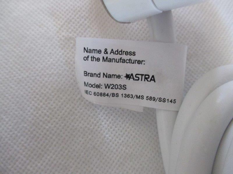 Imagen oficial de Extension lead ; ASTRA ; 3 WAYS SOCKET OUTLET publicada por OECD 3