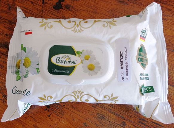 Imagen oficial de WET WIPES ; OTPIMAL ; Wet Wipes Chamomile publicada por OECD