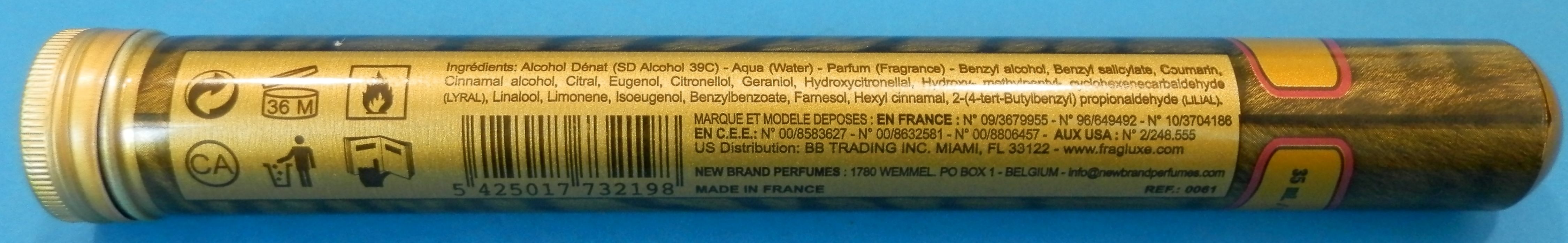 Official image of Perfume ; New Brand Perfumes ; CUBA Jungle (Tiger) published by OECD 3