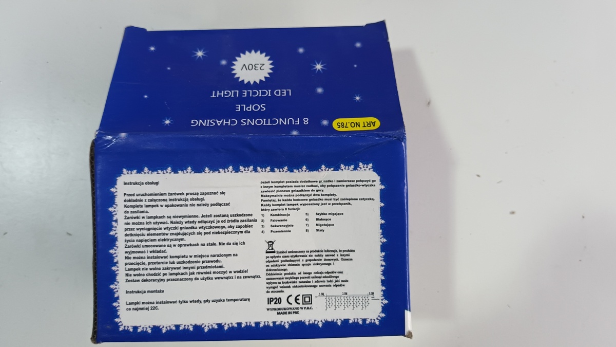 Official image of Lighting chain ; SOPLE ; LED ICICLE LIGHT published by OECD 2
