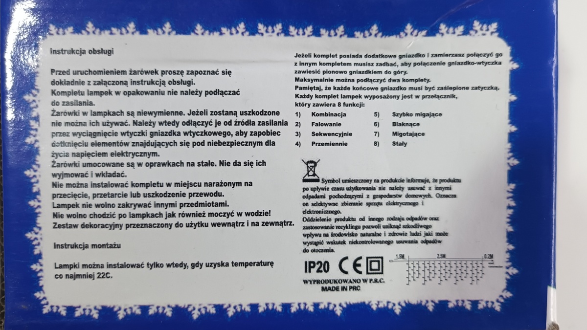 Official image of Lighting chain ; SOPLE ; LED ICICLE LIGHT published by OECD 3