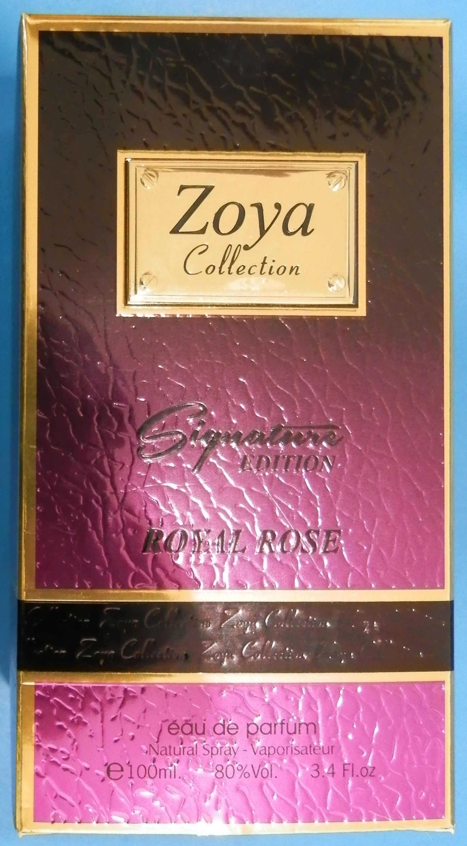Official image of Perfume ; Zoya Collection ; Signature EDITION ROYAL ROSE published by OECD 5
