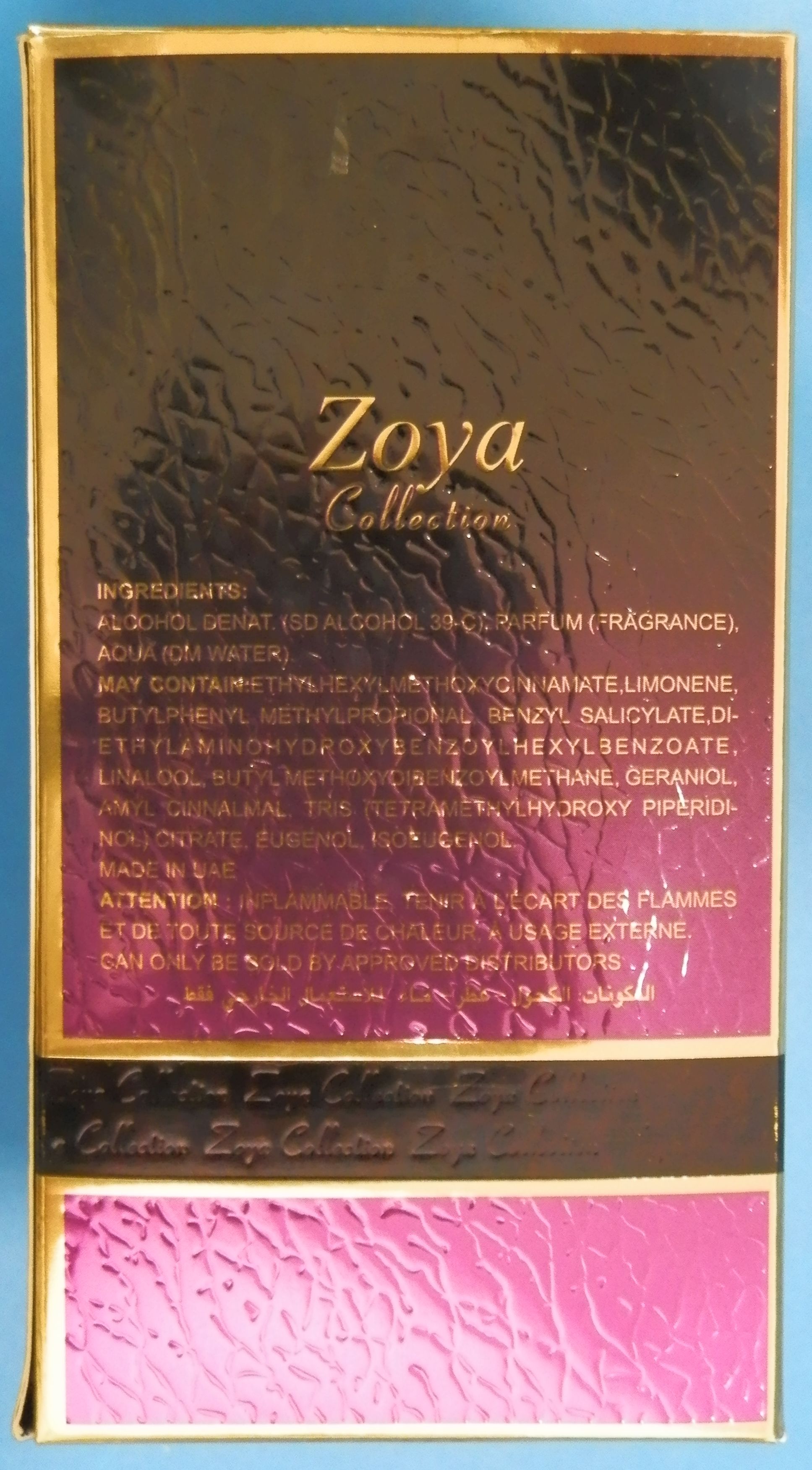 Official image of Perfume set ; Zoya Collection ; ROYAL ROSE published by OECD 3