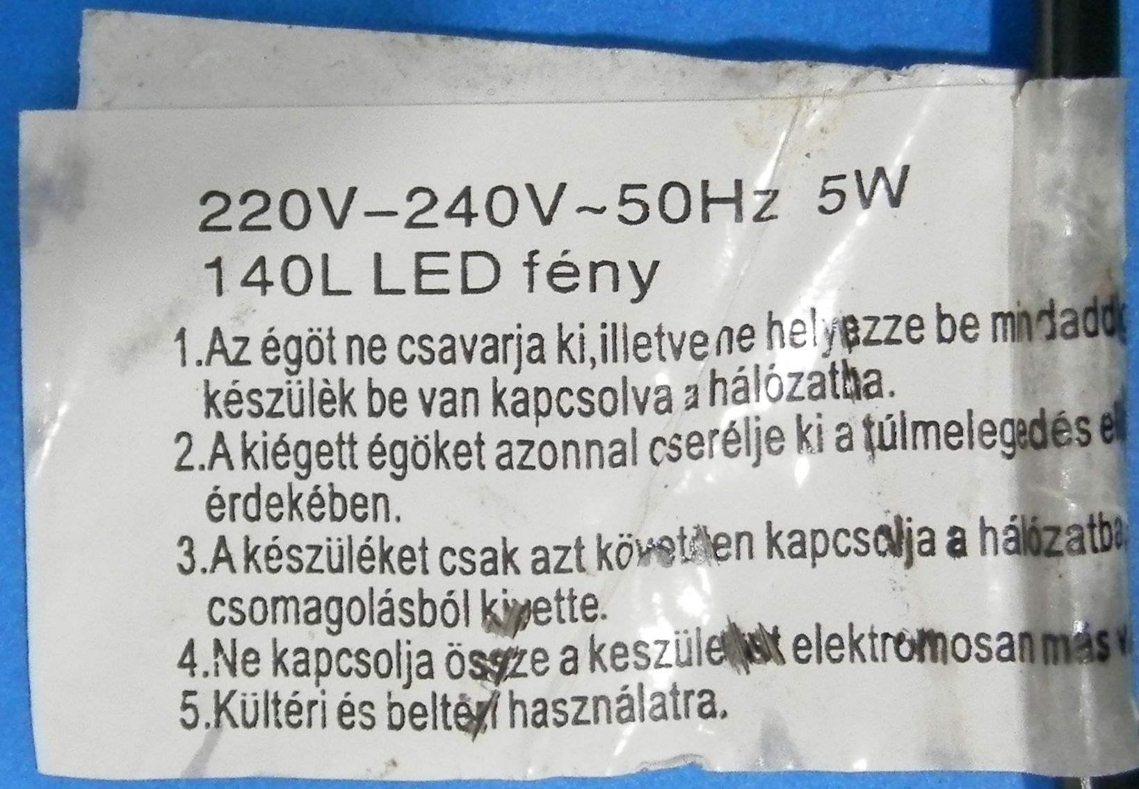 Official image of Lighting chain ; Unknown ; 140LED Karácsony égő published by OECD 3