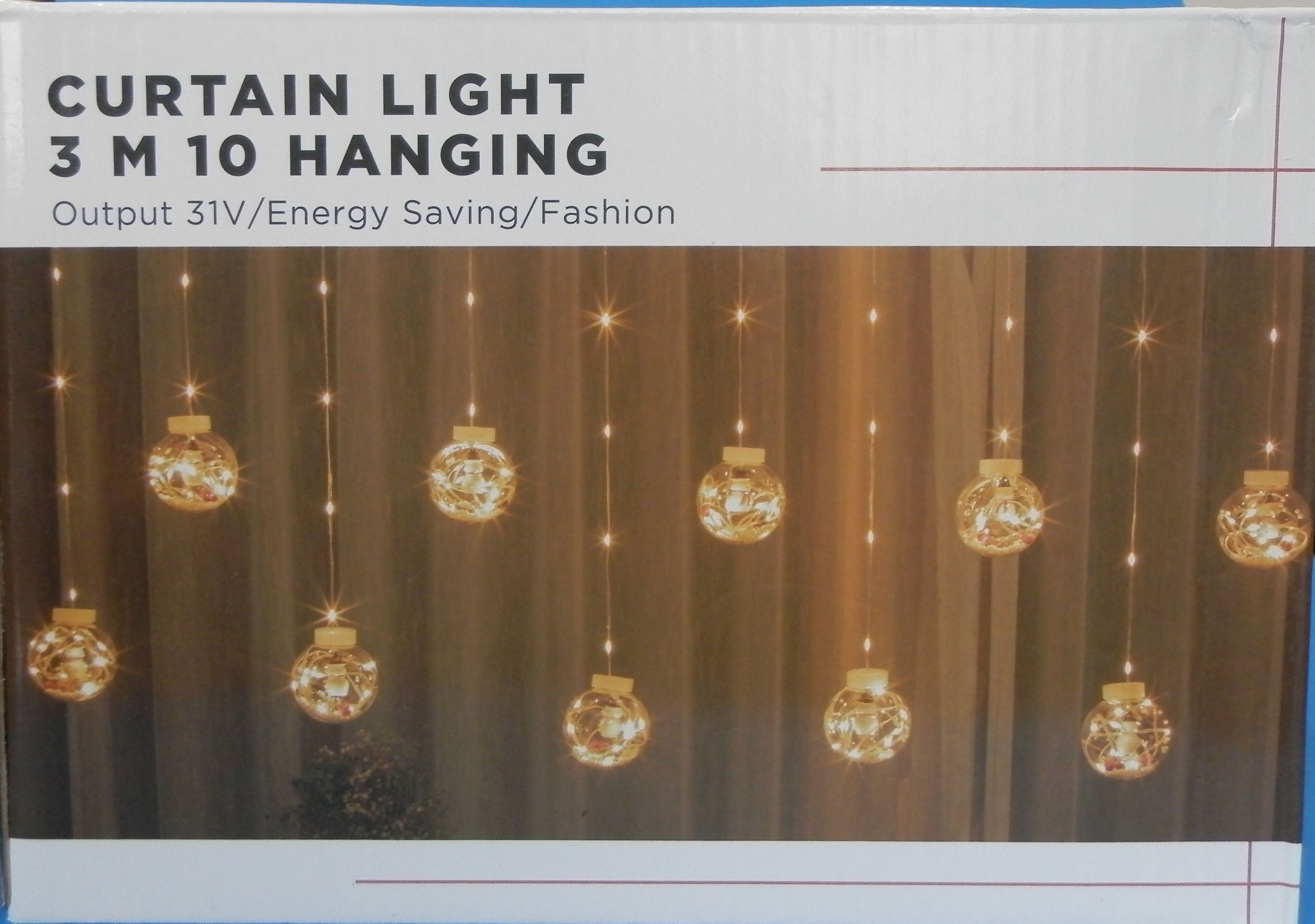 Official image of Lighting chain ; Unknown ; CURTAIN LIGHT 3 M 10 HANGING published by OECD 3