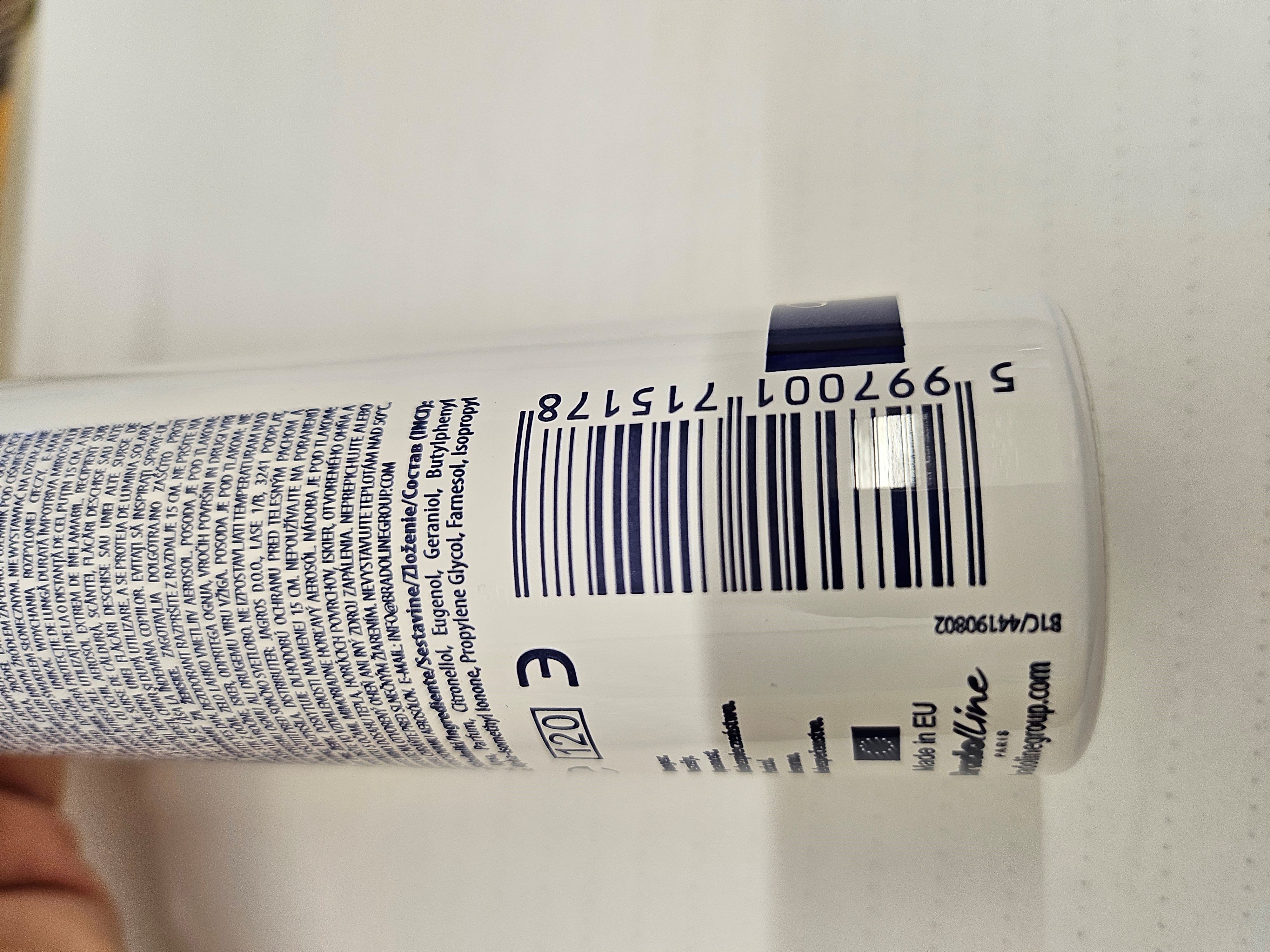 Official image of Body spray ; Brado Line ; Madlene published by OECD 2