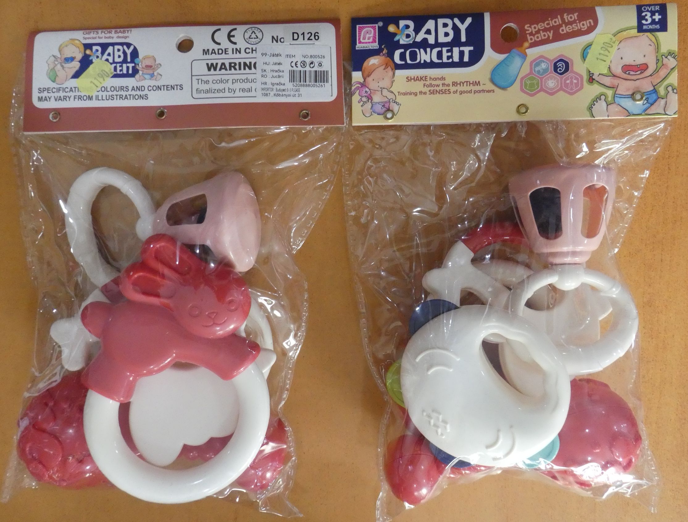 Official image of Rattle set ; HUABIAO TOYS ; Baby Conceit published by OECD
