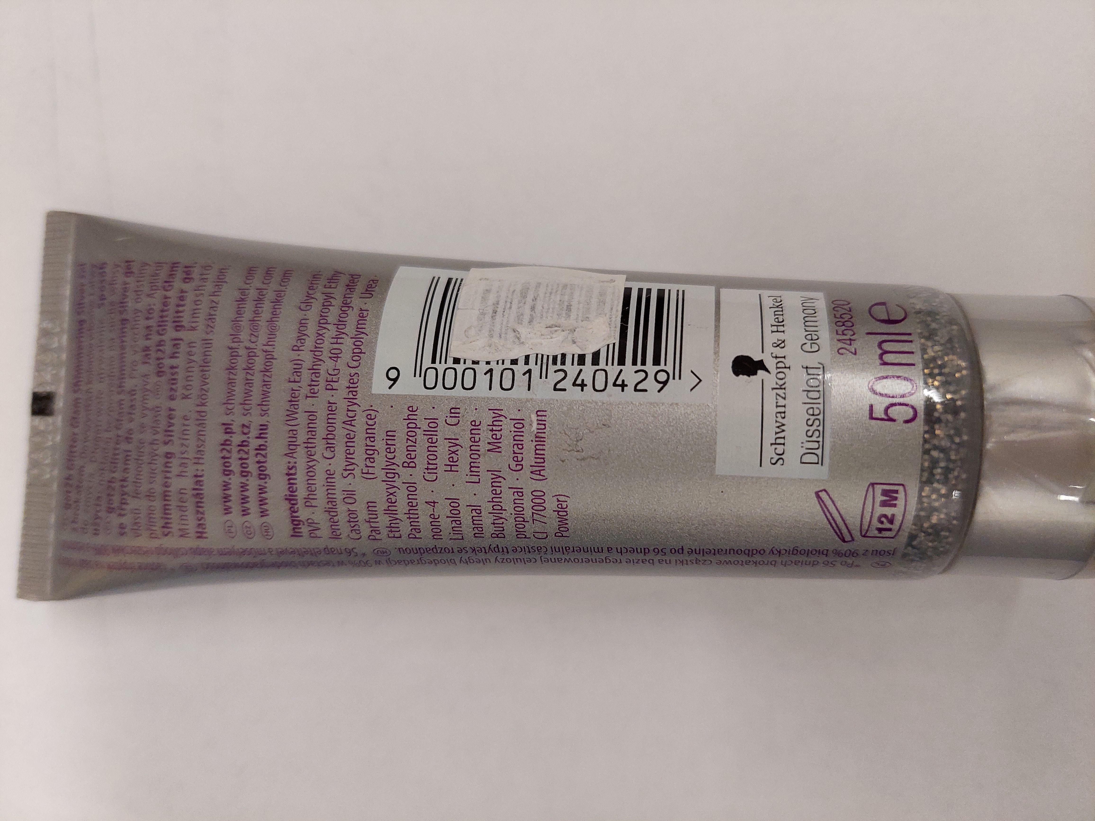 Official image of Hair gel ; Schwarzkopf ; HAIR GLITTER GEL, got2b. Glitter Glam published by OECD