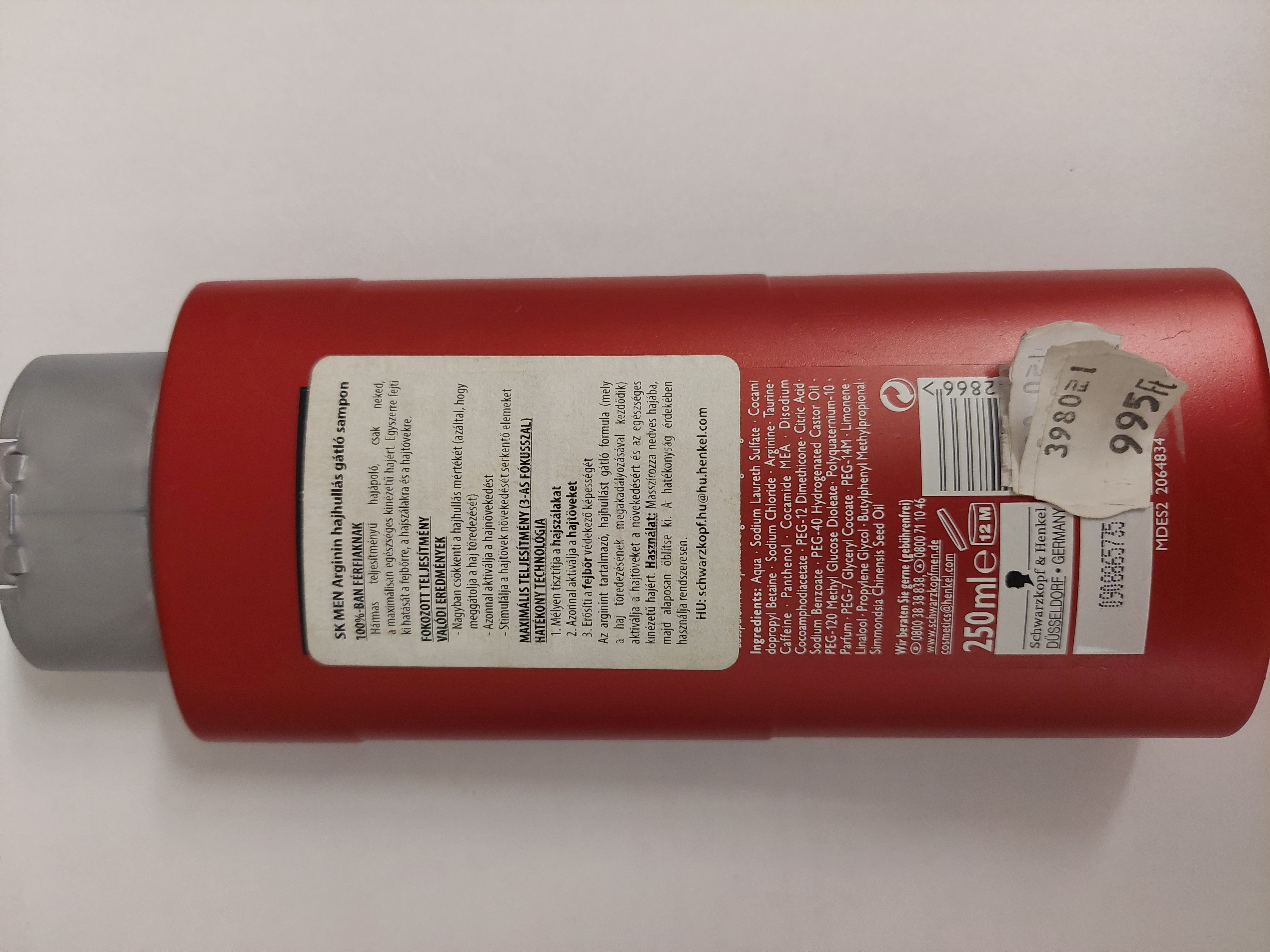 Official image of Shampoo ; Schwarzkopf ; Anti Haar verlust published by OECD 3