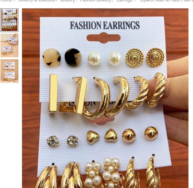 Official image of Earrings ; Unknown ; Fashion Earrings published by OECD 3
