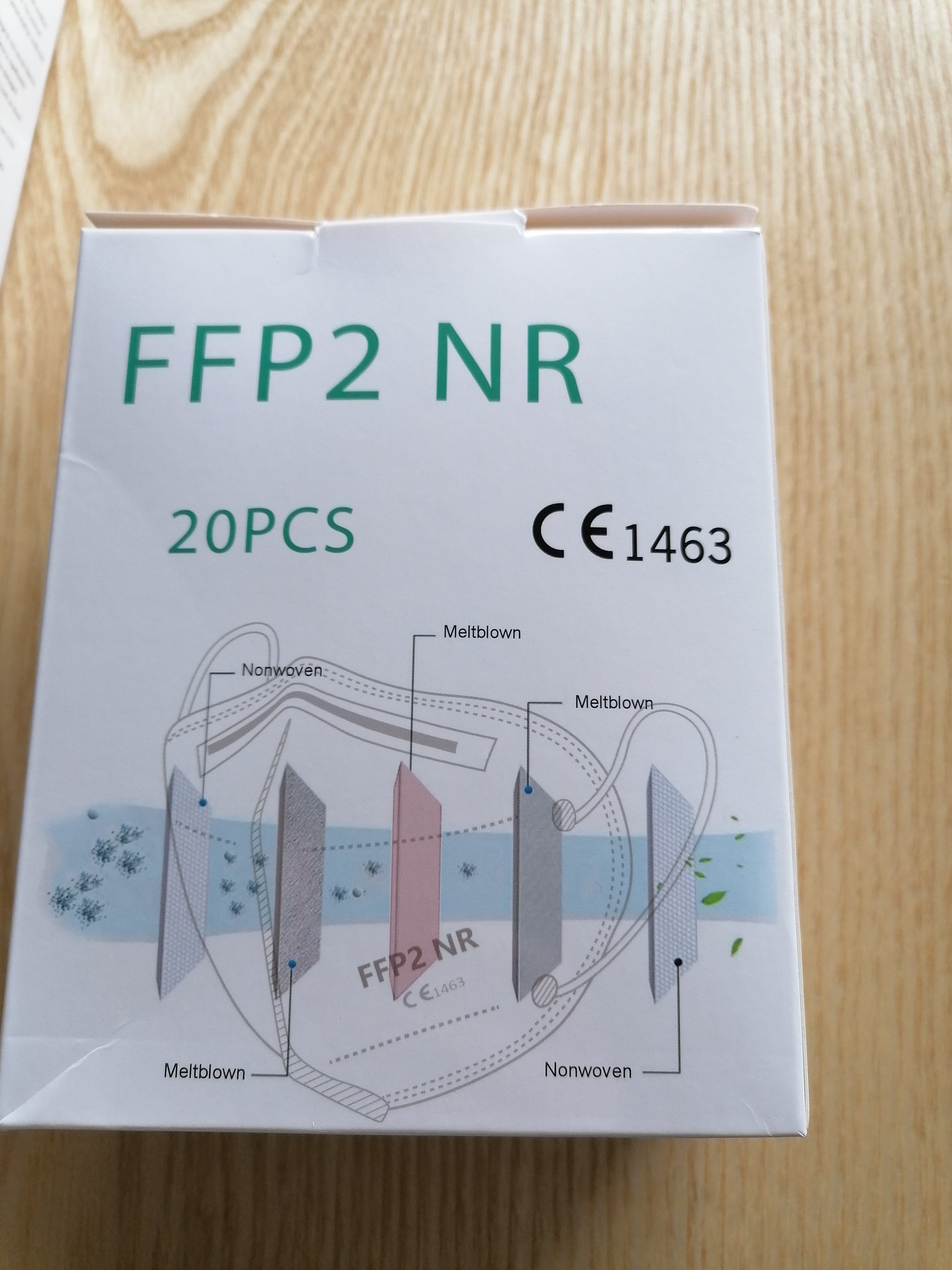 Official image of Particle filter mask ; Unknown ; FFP2 NR Protective Mask published by OECD 2