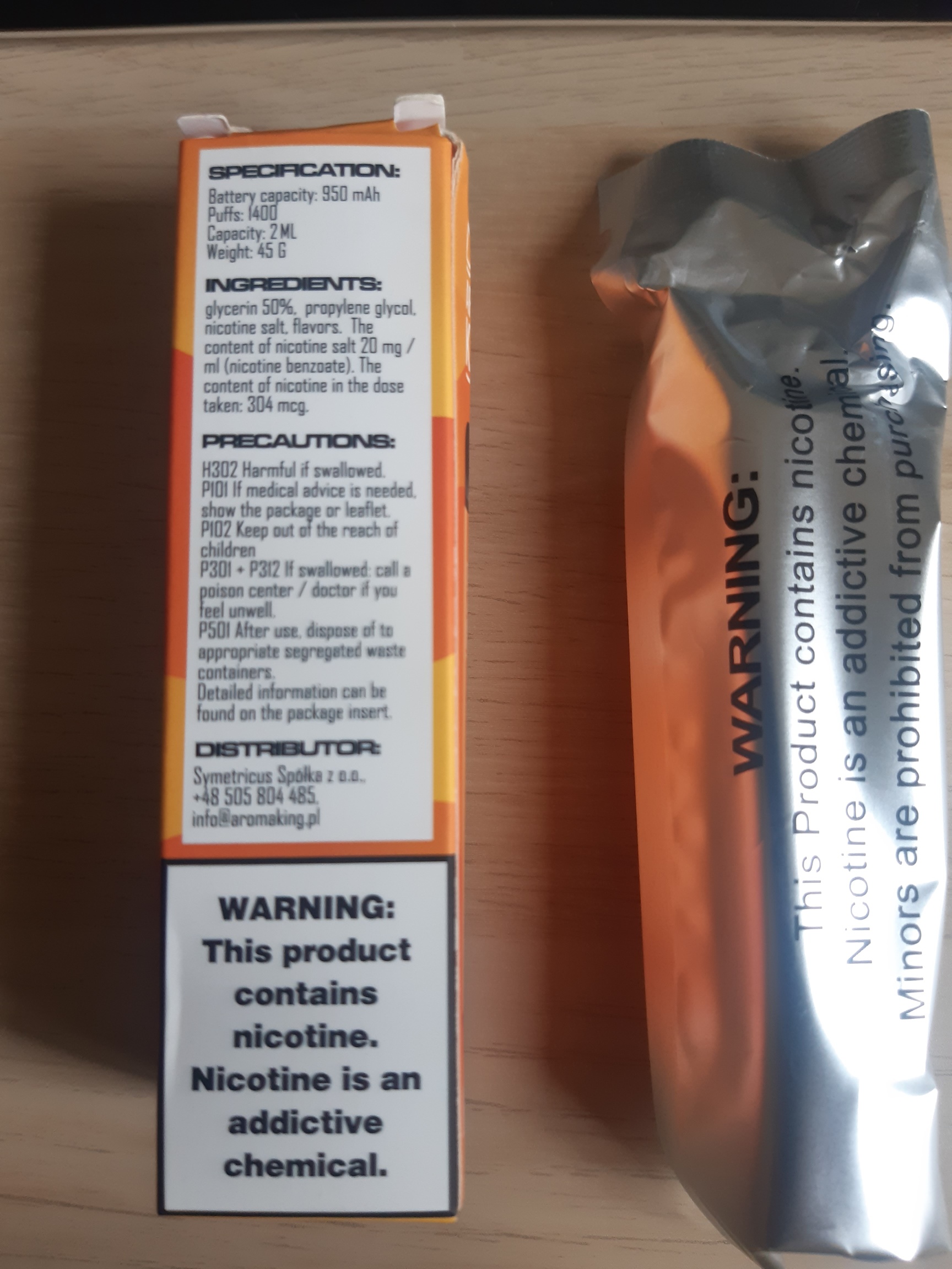 Official image of Disposable electronic cigarette ; Aroma King Queen 1400 puffs E-cigarette Disposable ; Aroma King Queen 1400 puffs E-cigarette Disposable published by OECD 2